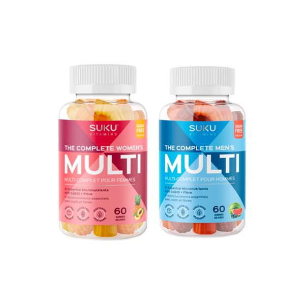 SUKU Vitamins Multivitamins For Him & Her Bundle