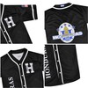 Fury Honduras Baseball Jersey, Black Honduras Baseball Button Down Jersey