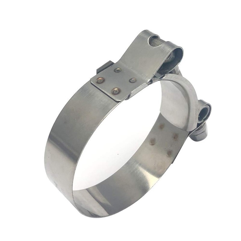 ISPINNER 2 Pack 3.5 Inch Stainless Steel T-Bolt Hose Clamps,