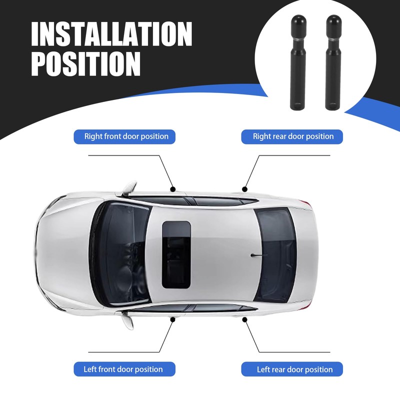 winterrock 2Pcs Car Door Lock Knobs, OEM FODZ-5421850-A, Auto Interior