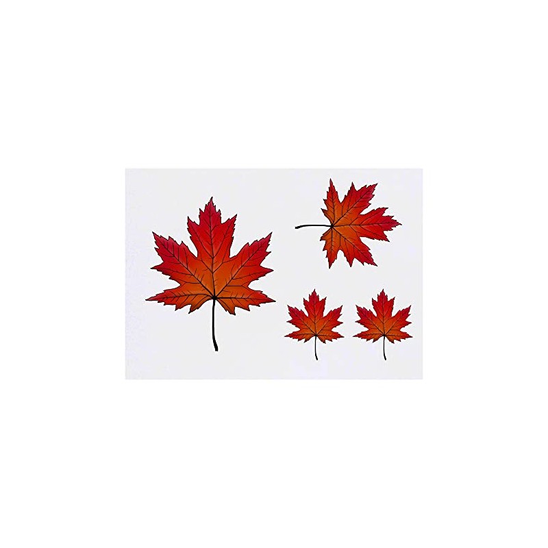 4 x 'Maple Leaf' Temporary Tattoos (TO00048155)