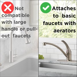 PUR Faucet Mount Water Filtration System with 4 Filters, Chrome Horizontal