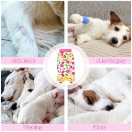 Coppthinktu Recovery Suit for Dogs After Surgery, Dog Onesie Surgery Recovery Suit for Female Spay, Soft Surgical Pajamas Bodysuits for Puppy to Prevent Licking Dog Cone Alternative