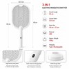3-in-1 Electric Mosquito Swatter for Home – 3000V Rechargeable Bug