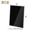 Egofine 4" x 6" Black Plexiglass Sheets 12 Pack 0.04