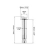 QWORK 304 Stainless Steel External Hex Expansion Bolts M8x60mm, 20