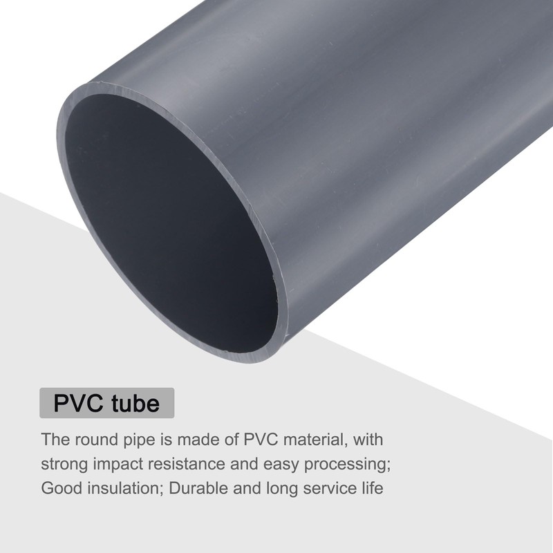 MECCANIXITY 4 Inch PVC Rigid Tube Round Pipe 101.6mm ID