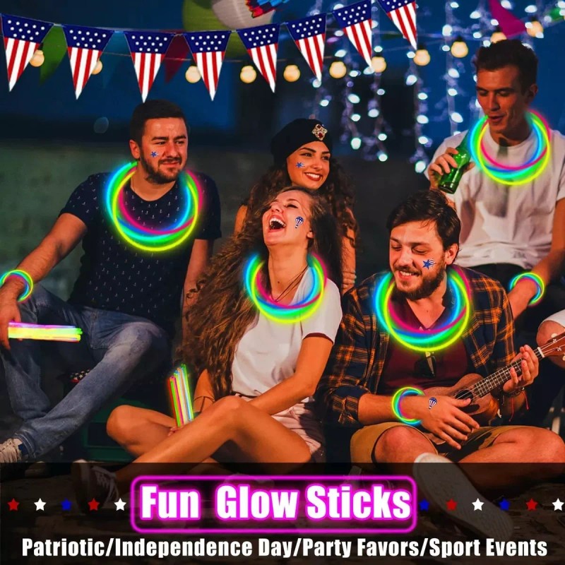 Lecute 200 Pulseras Neon Fluorescentes Luminosas Fosforecentes Glow