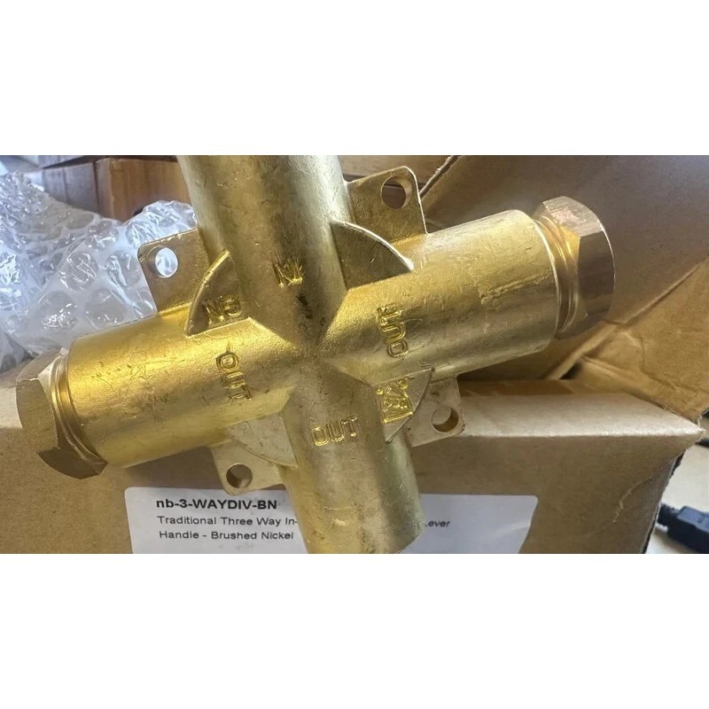 Signature Hardwear In Wall 3-Way Diverter Valve w/Handle & Escutcheon