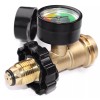 DOZYANT 100Lb Propane Tank Adapter with Gauge POL to QCC