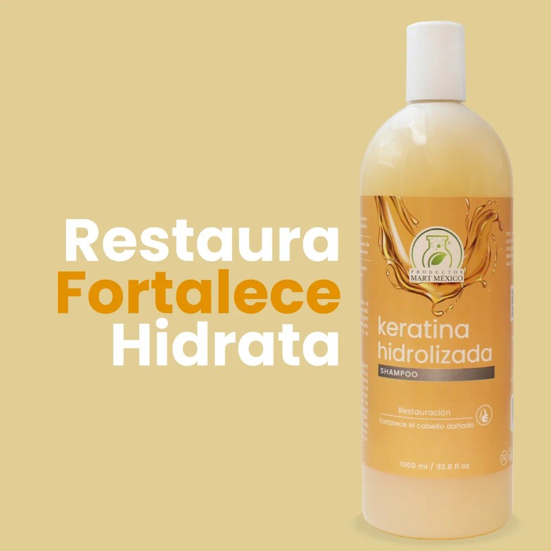 Shampoo Con Keratina Hidrolizada Cabello Maltratado (1 L)