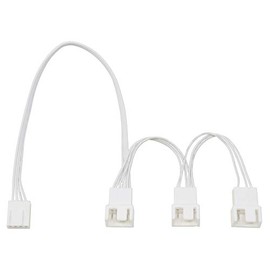 AINEX PWM Fan Power Supply 3 Branch Daisy Chain Cable 34cm White CA-100A-WH