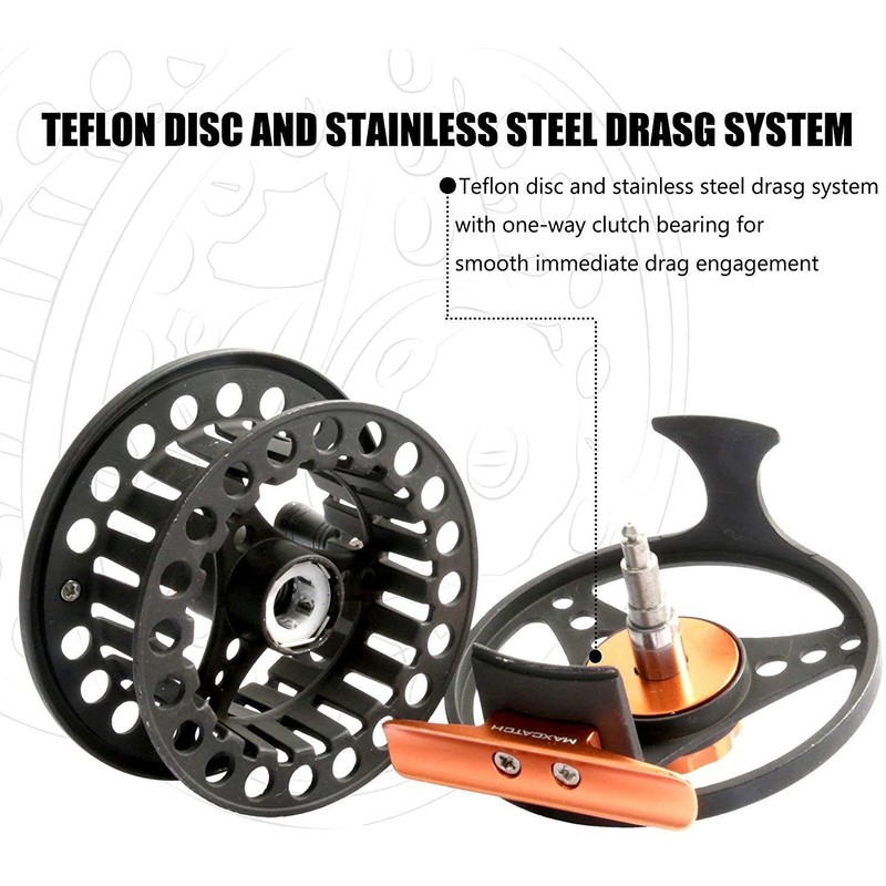 MAXIMUMCATCH Maxcatch ECO Fly Reel Large Arbor with Diecast Aluminum