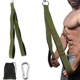 trizepsseil für Fitnessstudio mit größerem Bewegungsbereich - 3 Segmente & gepolsterte trizeps seil - kabelzug zubehör für effektives Herunterziehen, Krafttraining Und Erhöhen Kraft Oberkörpers