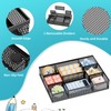 Marbrasse Marbrasse 2 Pack Desk Drawer Organizer, Mesh Drawer Organizer Tray with 8 Adjustable Compartments, Desk Organizers and Accessories, 5 Dividers Drawer for Office Supplies, Makeup & Vanity (Black)