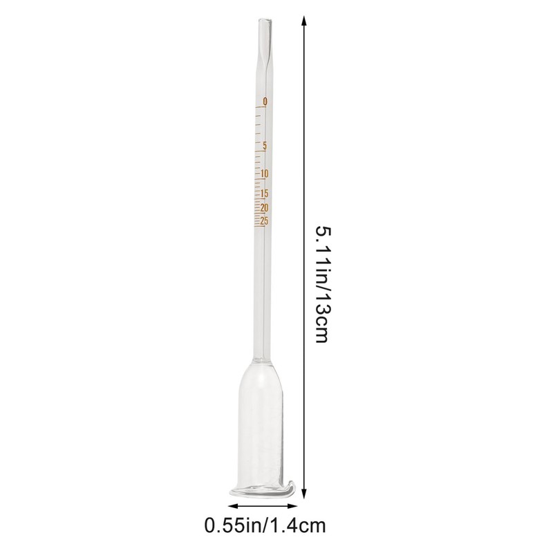 Yardwe Alcoholmeter Vinometer for Wine 0-25% Alcohols Meter Tester for