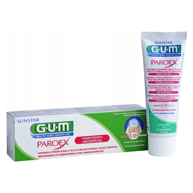 GUM Paroex Pasta Para Gingivitis Anti Placa Bacteriana
