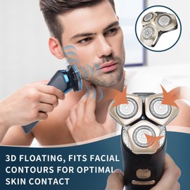 SH71/50 Shaving Heads Compatible with Phil*is Shaver Series S5000 (S5XXX), S7000 (S7XXX) for SH60/70 and SH71/50 (Champagne)