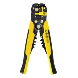 Wire Stripper Cutter Crimper Cable Pliers Hand Stripping Crimping Cutting Tool for Working Yellow 205