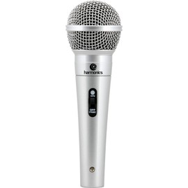 Harmonics MDC201 Hypercardioid Dynamic Microphone 4.5M Cable, Professional Grade Mic for Broadcasting, Live Performances, and Podcasting, Silver