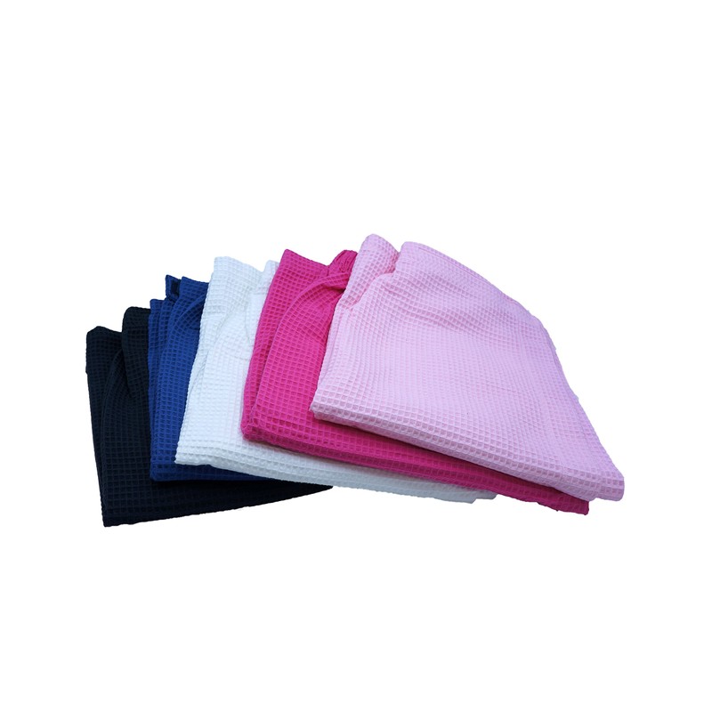 Corner4Shop Women's 100% Turkish Cotton Waffle Wrap Towel with Adjustable
