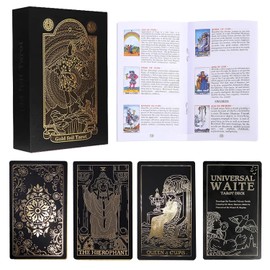 Baraja de Tarot Rider Waite Clásica (78PCS), con Guía y Caja de Regalo, Juego de Adivinación para Lectores Principiantes y Expertos