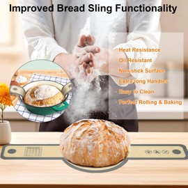 Recogwood 11-Piece Measuring Cups and Spoons Set with Stackable Measuring Cup, Lid, and Silicone Bread Sling(Grey), Unique Kitchen Gadgets for Baking and Cooking, BPA-Free, Dishwasher Safe