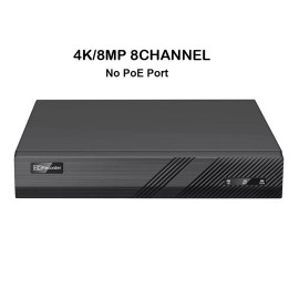 MICROSEVEN 4K H.265 NVR 8CH 8MP Support 10TB HDD,  1 x SATA, 1 VGA, 1 HDMI