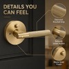 Knurled Privacy Door Handle for Bedroom & Bathroom