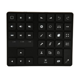 Goshyda Rechargeable Shortcut Drawing Keyboard for - iOS Compatible, One-Handed Ergonomic 35 Keys