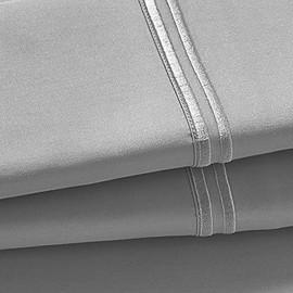 Purecare Elements Cool Touch 2-Piece Pillowcase Set, 100% Tencel, Enveloping Design, Queen, Dove Gray (PCSTPC-Q-GY)