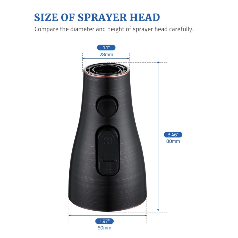 Kitchen Faucet Sprayer Head Replacement - Pull Down Faucet Spray