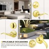 Brotima 3 Pack Keyed Alike Lever Set with Single Cylinder