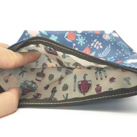 HUNGER Flower Leaves Make-Up Cosmetic Tote Bag Carry Case, 14 Patterns (P1141706)