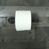 Treasure Gurus Rustic Metal Wall Mount Pipe Toilet Paper Roll