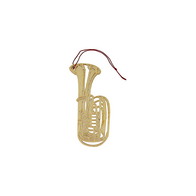 mugesh Pendant Tuba Poplar Wood - Great Gift for Musicians