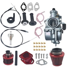 For VM22 Carburetor For Predator 212CC 196cc CT200U KT196 Moto Mini Bike Race Red