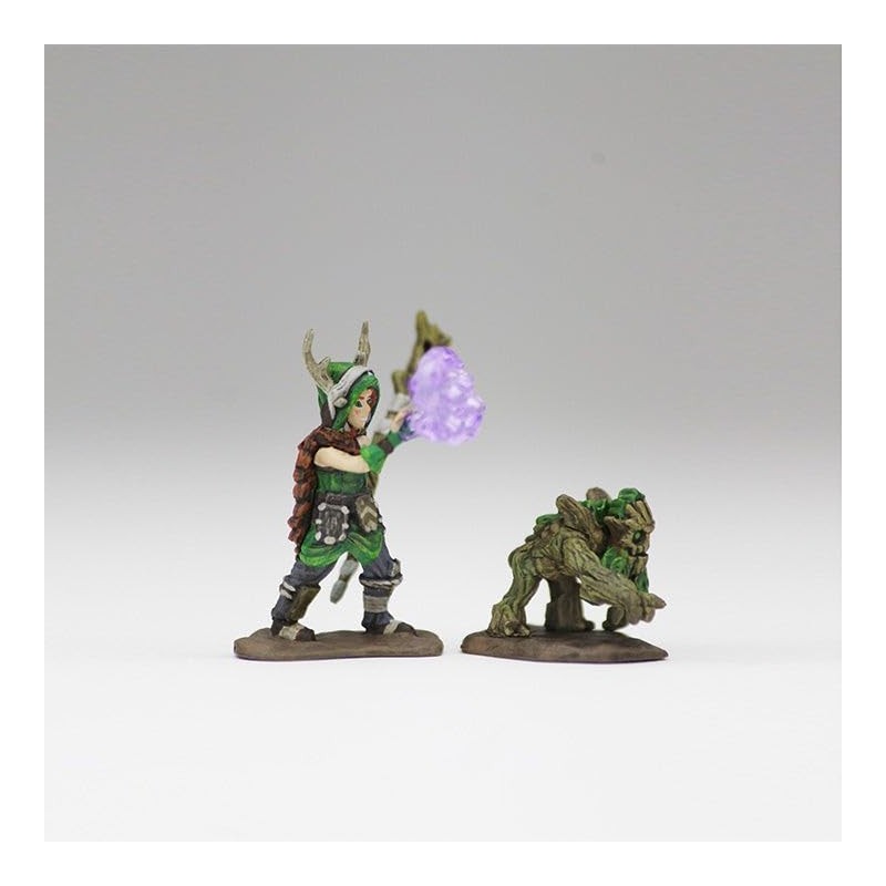 WizKids Wardlings RPG Figures: Boy Druid & Tree Creature