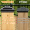 Toscoco 6" x 6" Aluminum Pyramid Post Caps Fits Actual