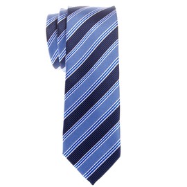 Retreez moderno Preppy rayas woven Skinny atar - de microfibra Varios colores, Azul marino