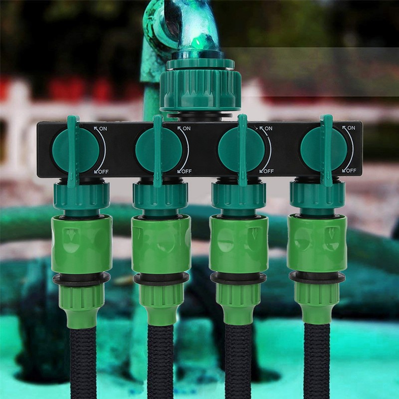 DN20 DN25 FNPT 4 Way Garden Hose Faucet Splitter with