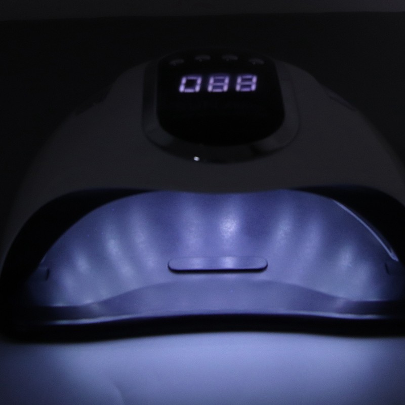 LED Nail Lamp 4 Timers Handheld with Removable Bottom Plate