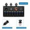 Riloer 8 Gang Combination Switch Panel, 12V / 24V Marine