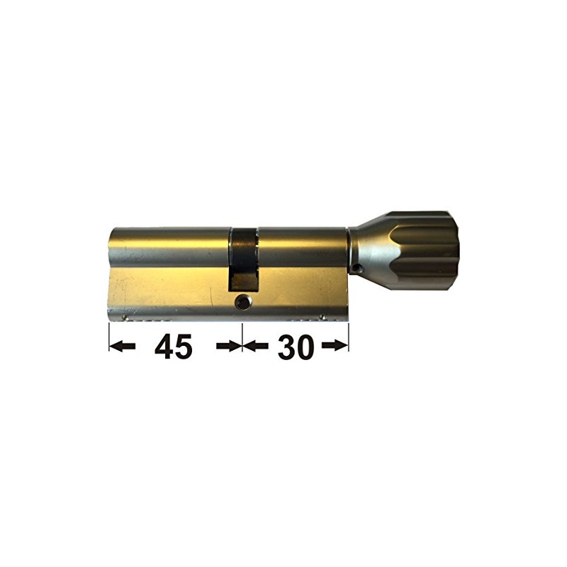 ABUS EC660 ECK660 Profil-Knaufzylinder Länge (a/b) Z45/K30mm (c=75mm) mit 6