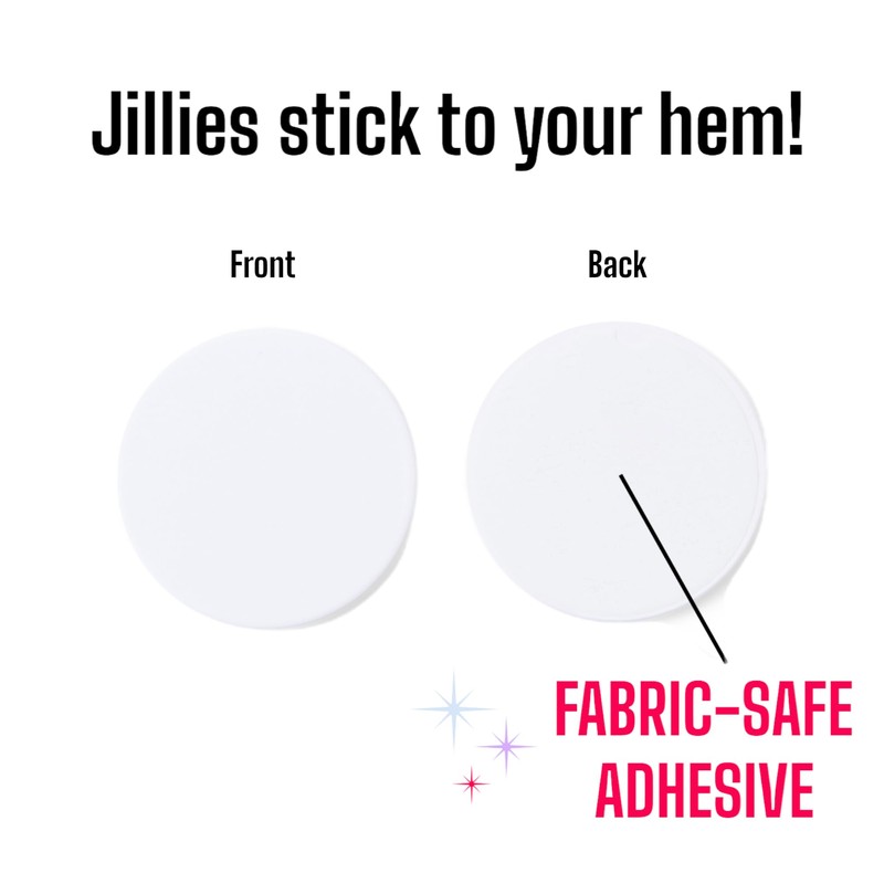 Jillies Dress Weights | Reusable Adhesive Skirt Weights for Hem