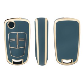 OFFCURVE Car Key Case Key Cover TPU Car Key Protective Cover 2 Buttons for Vauxhall Astra Zafira Adam Insignia Mokka Corsa Signum Tigra Meriva