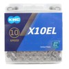 KMC X10EL Chain for 10 Speed/10S/10 Speed/10 Speed/114Links (Silver)