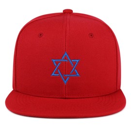 Star of David Hip-Hop Snapback Hat Embroidered Baseball Cap Jewish Israel