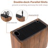 RedCall Acacia Wood Knife Holder Block,Large Universal Knife Block without