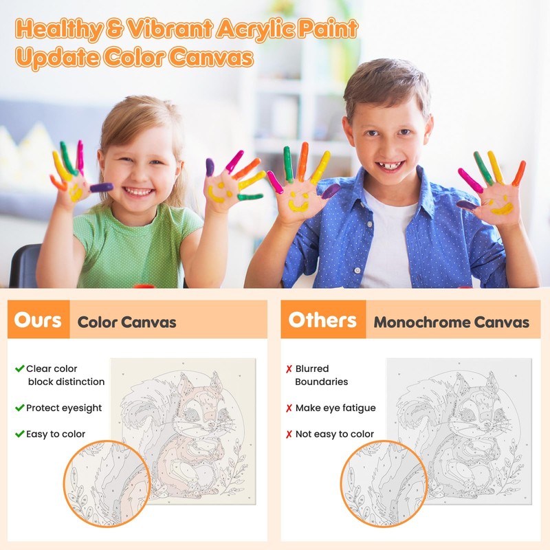 GHHKUD Paint by Numbers Kits for Kids Children & Adults